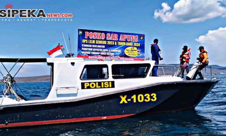 Patroli Polairud Polresta Banyuwangi di Selat Bali Jamin Keamanan Libur Nataru