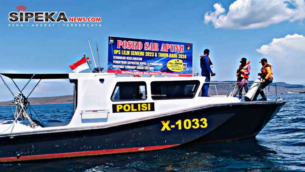 Patroli Polairud Polresta Banyuwangi di Selat Bali Jamin Keamanan Libur Nataru