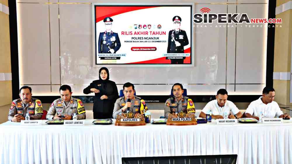 Konferensi Pers Akhir Tahun 2023, Kapolres : Angka Kejahatan dan Pelanggaran Turun