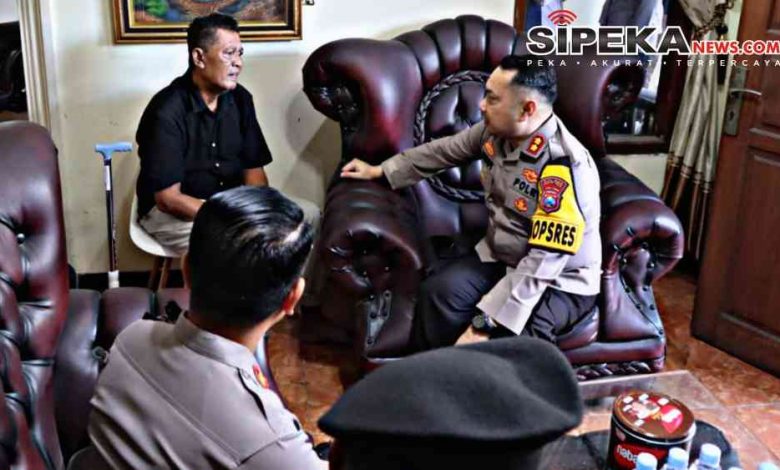 Kapolres Kediri Kota Anjangsana ke Anggota yang Sakit