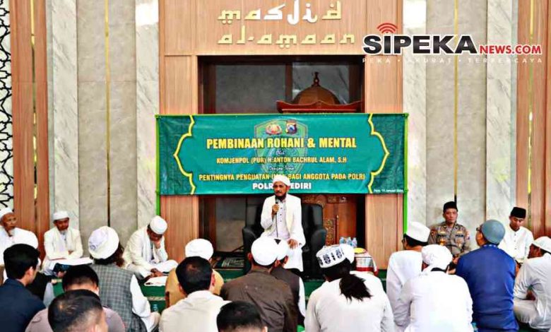 Polres Kediri Gelar Binrohtal, Soroti Penguatan Iman Bagi Anggota Polri