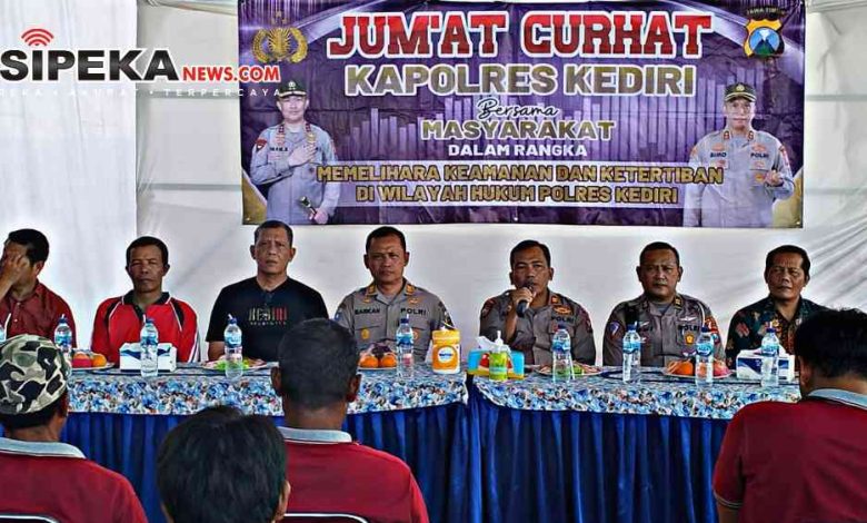 Jum’at Curhat Polres Kediri, Imbau Masyarakat Berpartisipasi Aktif Dalam Pemilu 2024