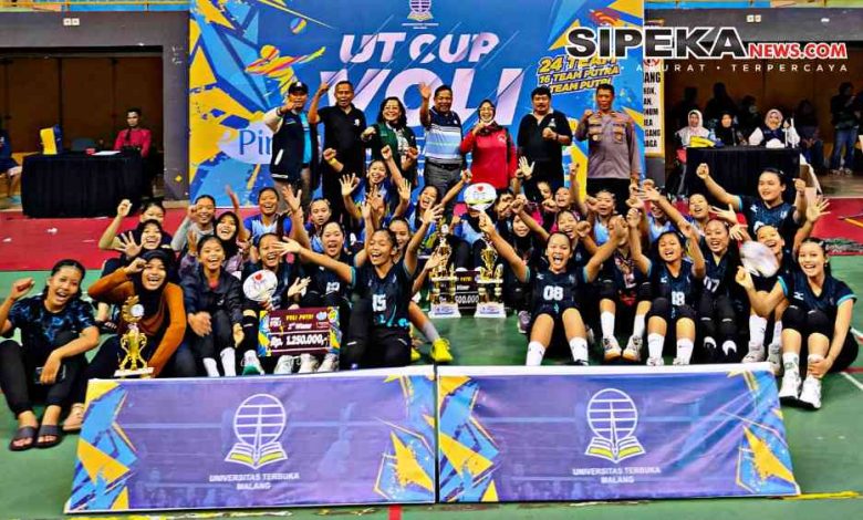 Hadiri UT CUP Bola Volley di GOR Jayabaya Kediri, Kapolsek Mojoroto Berpesan Kepada Peserta untuk Jaga Sportifitas