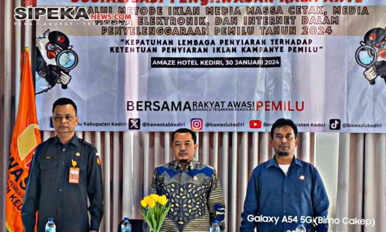 Bawaslu Kabupaten Kediri Sosialisasikan Aturan Kampanye di Media Massa