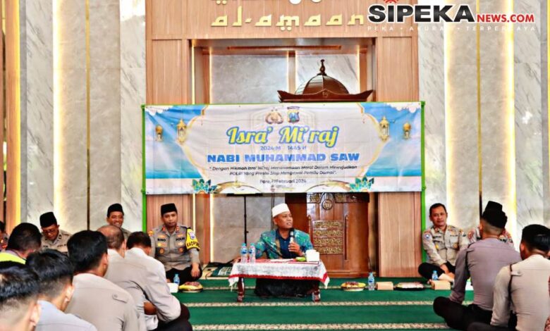 Polres Kediri Gelar Peringatan Isra Mi’raj dengan Penuh Kebhinekaan dan Keimanan