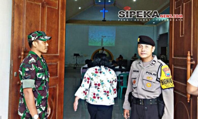 Polsek Mojo Kediri Jawa Timur, Berhasil Melakukan Pengamanan Efektif Selama Perayaan Paskah di Gereja GBI Shalom Blimbing
