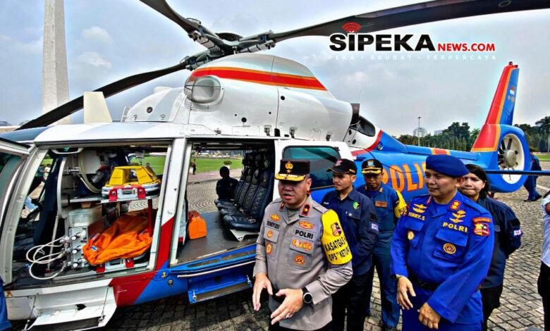 Polri Siapkan 2 Helikopter Jadi Ambulans Udara untuk Pengamanan Mudik Lebaran 2024