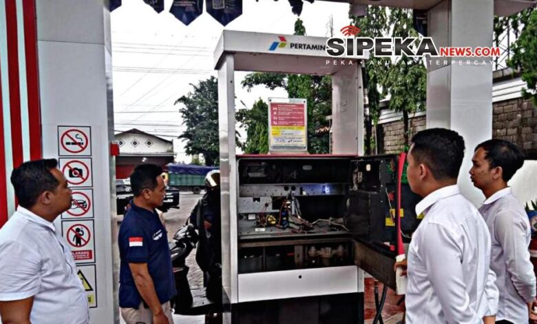 Tim Gabungan Polres Mojokerto Sidak SPBU Antisipasi Kecurangan Pengisian BBM