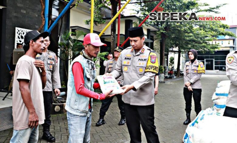 Polres Kediri Salurkan Zakat Fitrah Jelang Lebaran