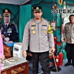 Kapolres Kediri dan Ketua Bhayangkari Tinjau Pospam Mudik Lebaran