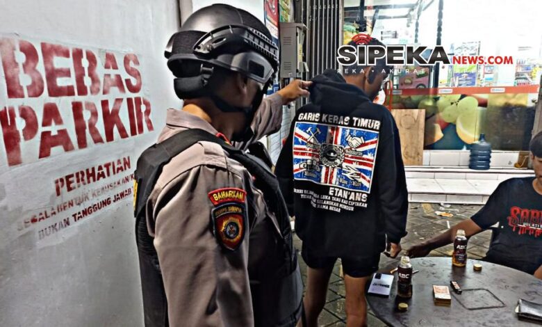 Patroli Polsek Mojoroto Temui Kelompok Pemuda Diduga Gangster