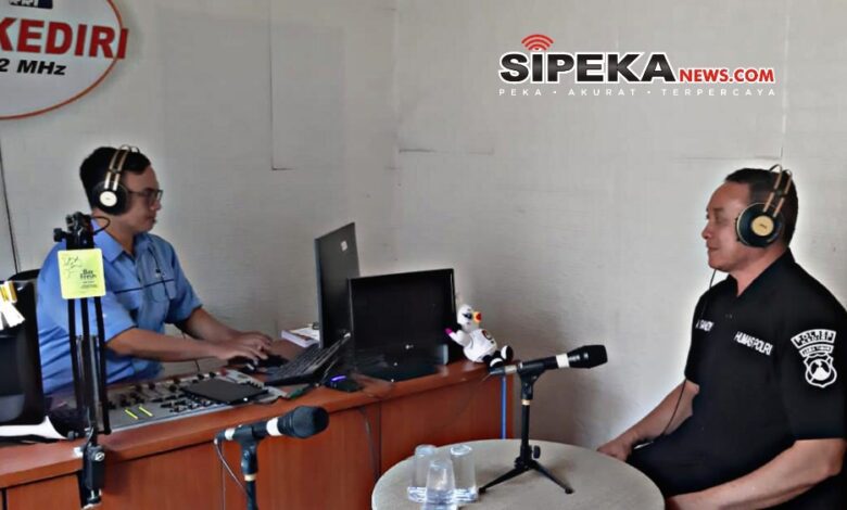 Polres Kediri Sampaikan Kondisi Kamtibmas Pasca Lebaran di RRI