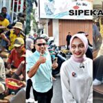 Pembukaan Posko Relawan Bolone Vinanda diramaikan Ratusan Tukang Becak