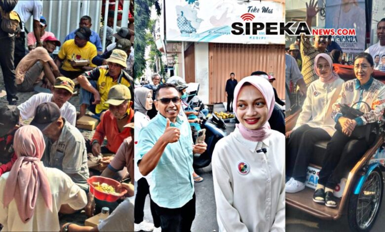 Pembukaan Posko Relawan Bolone Vinanda diramaikan Ratusan Tukang Becak